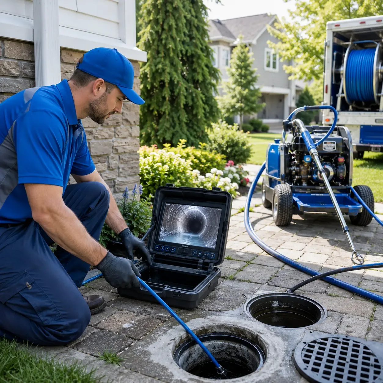 Outdoor drain cleaning professionals serving Lansing, NC